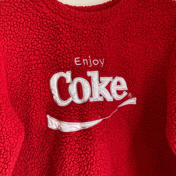 Coca Cola Pajama Shirt Red Medium - Picture 2 of 3